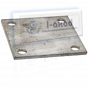 Фланец 07-43 основание для трубы 40х40 под сварку