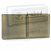 Коннектор 02-20 стекло-стекло 8-10 мм. Угол крепления 180°гр.