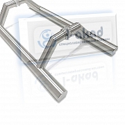 Ручка 12-02 для стекла 8-12 мм. 45°гр. 32*625*800 AISI 304