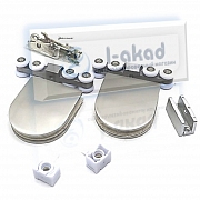 Комплект 10-64 системы "Гармония" для стекла 10-12 мм.