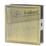 Коннектор 02-14 стена-стекло 8-10 мм. Угол крепления 90°гр.