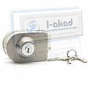 Замок 05-73 без сверления ключ-вертушка для стекла 10 мм. с ответной частью на стену