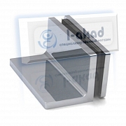 Коннектор 11-71 стена-стекло 6-10 мм. Угол крепления 90°гр.