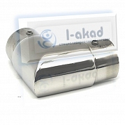 Уголок 10-40 с пазом 90°гр. для трубы Ø 42,4 мм. AISI 304