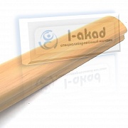 Поручень 08-26 ПВХ фигурный 37*64 мм. L=4000 mm. ДУБ БЕЛЕНЫЙ