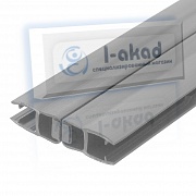 Профиль 04-103 магнитный для стекла 6-8-10 мм. 2.2 м. 180°гр.