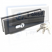 Замок 06-26 угловой ключ-ключ стена-стекло 8-12 мм.