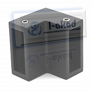 Держатель 02-94 цинковый угловой 90°гр. под трубу 10х30 мм.