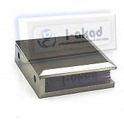 Коннектор 02-15 стена-стекло 8-10 мм. Угол крепления 90°гр.