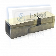 Коннектор 04-75 под трубу 15х15 мм. поворотный AISI 304