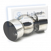 Шарнир 07-87 Ø 50 мм. для ПВХ трубы Ø 49 мм. поворот на угол 90°гр.