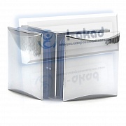 Коннектор 02-30 стекло-стекло 8-10 мм. Угол крепления 90° гр.