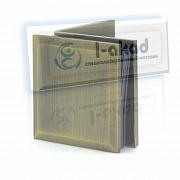 Коннектор 04-40 стена-стекло 8-10 мм. Угол крепления 90°гр.