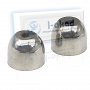 Наконечник 09-79 угол 90°гр. на стойку Ø 16 мм. AISI 304