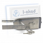 Замок 05-85-304 ключ-ключ с притвором для стекла 8-10 мм.