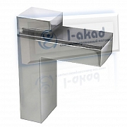 Полкодержатель 10-54 пеликан ВхШхГ 80х28х75 для стекла 6-30 мм.