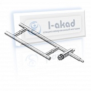 Ручка 07-84 КЛЮЧ-ВЕРТУШКА для стекла 10-12 мм. 25*320*93*600