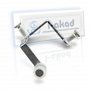 Крепёж 05-54 под углом 90°гр. для крепления 3_х стекол 3-10 мм.