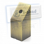 Держатель 11-16 под трубу 15х15 мм. угол 45°гр. AISI 304