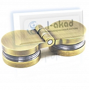 Петля Латунь 02-91 стекло-стекло 5-8 мм. угол 180°гр.