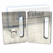 Замок ручка 09-01 ключ-вертушка ответная часть на стекло 10 мм.