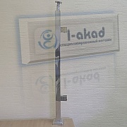 Стойка 10-23 квадрат 40*40 для стекла 8-10 мм. под поручень Ø 50 мм.