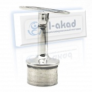 Стойка 09-12 на трубу Ø 38 мм. под плоский поручень AISI 304