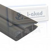 Профиль 04-107 магнитный стекло 6-8-10 мм. 2,2 м. 90°гр./180°гр.