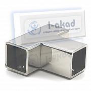 Держатель 05-06 Т образный под трубу 19х19 мм. 90°гр.