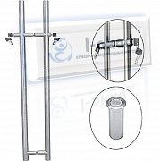 Ручка 07-83 КЛЮЧ-КЛЮЧ для стекла 10-12 мм. 35*1125*1500