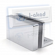 Коннектор 06-76 стена-стекло 8-10 мм. угол крепления 90°гр.