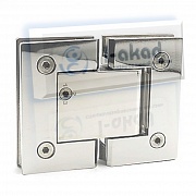 Петля 03-36 для стекла 8-10 мм. с доводчиком стекло-стекло угол 180°гр.