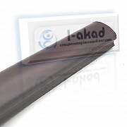 Поручень 08-38 ПВХ фигурный 37*64 мм. L=4000 mm. МАХАГОН