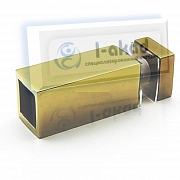 Держатель 04-27 под трубу 15х15 мм. для стекла 8-10 мм. AISI 304