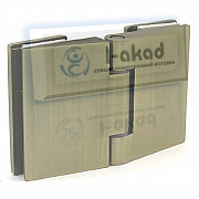 Петля 10-86 для стекла 6-10 мм. стекло-стекло угол 180°гр.