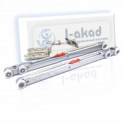 Комплект 10-72 с доводчиком для деревянной двери S=23-25 мм.