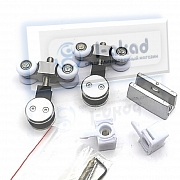 Комплект 10-80 на одну раздвижную стеклянную дверь 8-10 мм.