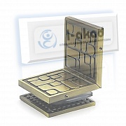 Коннектор 02-52 стена-стекло 8-10 мм. Угол крепления 90°гр.