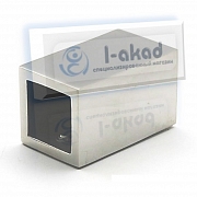 Держатель 12-27 под трубу 15х15 мм. к стене Цинковый сплав