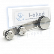 Каретка 01-67 без зенковки стекло 10-12 мм Сталь AISI 304