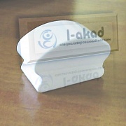 Заглушка 08-40 ПВХ для фигурного поручня 37*64 мм. БЕЛАЯ