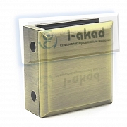 Коннектор 02-43 угол крепежа 90°гр. Для стекла 6-12 мм.