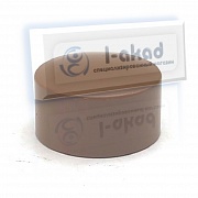 Заглушка 08-16 Ø 50 мм. для ПВХ трубы Ø 49 мм. КОРИЧНЕВЫЙ