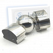 Шарнир 07-94 для перил ПВХ фигурный 40х64 поворот на угол 90°гр.