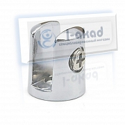 Полкодержатель 04-114 с фиксацией для стекла 6-8 мм.