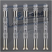 Заходной столб 07-49 акриловый 90*1150 для поручня