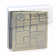 Коннектор 02-53 стена-стекло 8-10 мм. Угол крепления 90°гр.