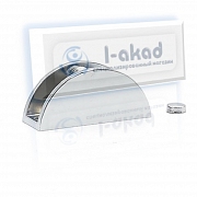 Полкодержатель 01-34 к стене с фиксацией для стекла 10-12 мм.