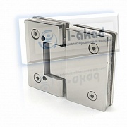 Петля 06-65 для стекла 8-10 мм. стекло-стекло угол 180°гр. с РНП