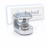 Полкодержатель 01-15 к стене с фиксацией для стекла 4-8 мм.